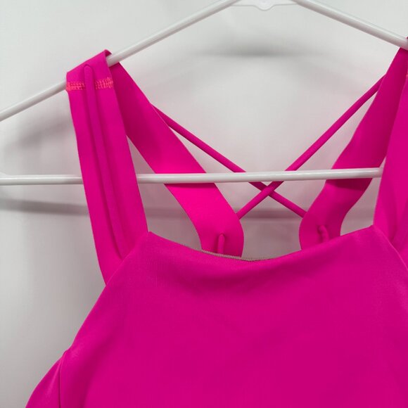 Lululemon Strong at Heart Bra Medium Support, C/D Cup BRIGHT Highlight Pink - Picture 4 of 7
